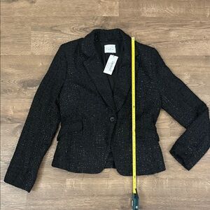 Dee Dee Black Women's Tweed Blazer Medium